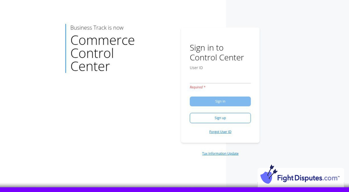 How to Use Commerce Control Center (Business Track) - FightDisputes.com