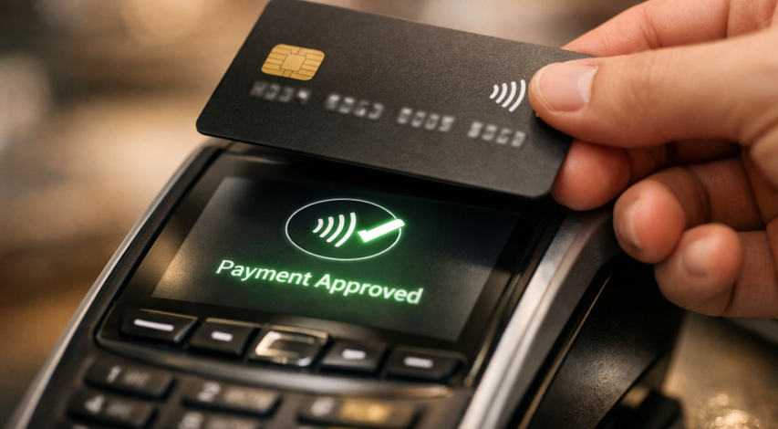 Flowchart showing stand-in payment processing steps