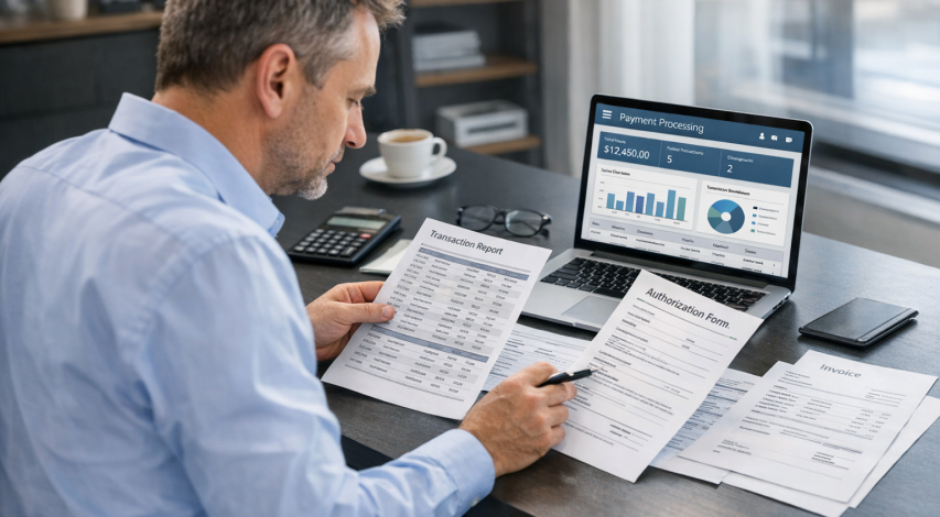 Merchant submitting chargeback representment documentation