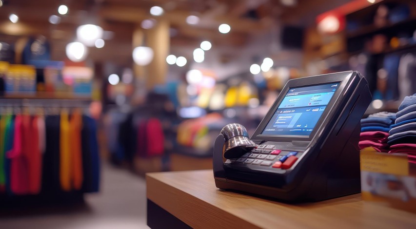 Person carefully reviewing invoice payment amount