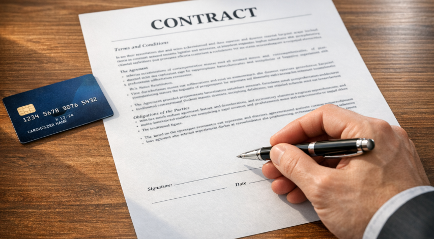 Merchant cancellation policy document with rules