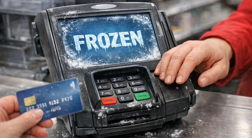 Clock showing 15-minute transaction window