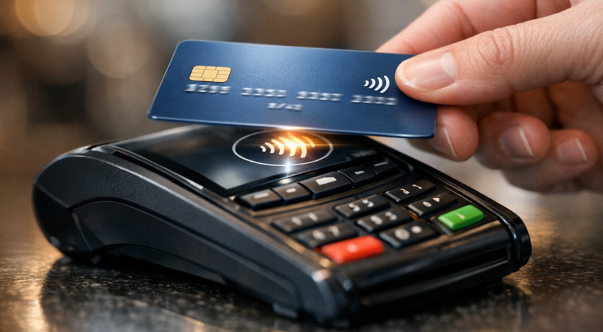 Point-of-interaction error message on payment terminal