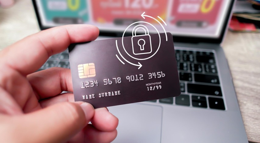 Clean credit card data management concept