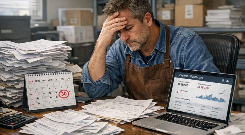 Frustrated customer reviewing undelivered package dispute