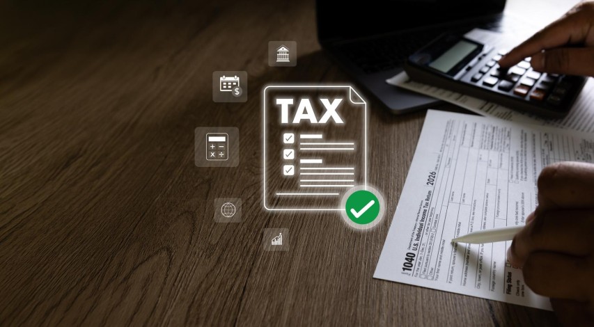 Business professional reviewing credit transaction records