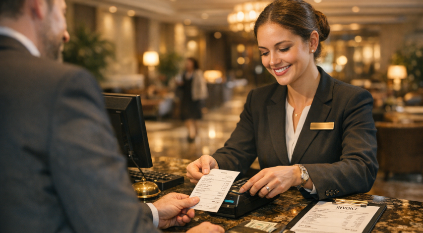 Receipt total exceeding authorized charge amount
