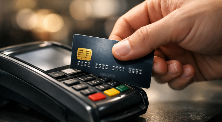 Chip card terminal PIN entry process
