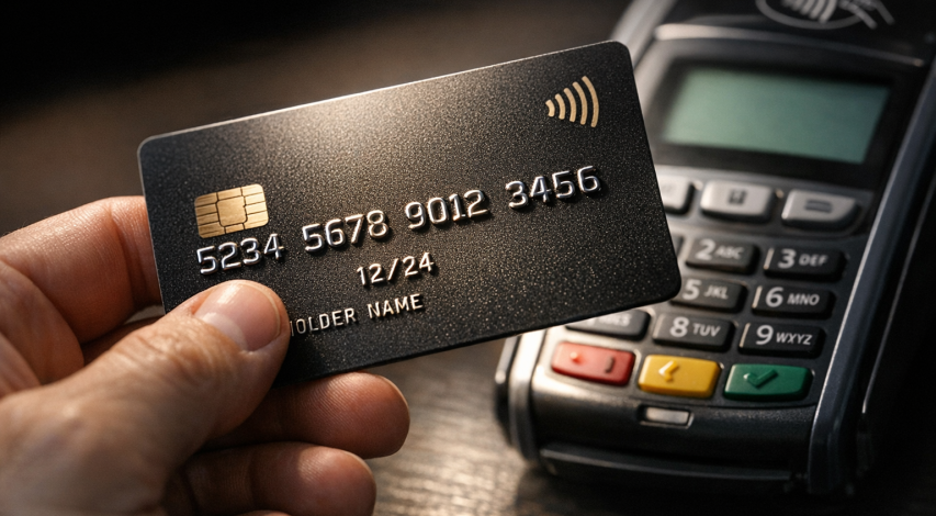 Fraudulent credit card transaction being processed