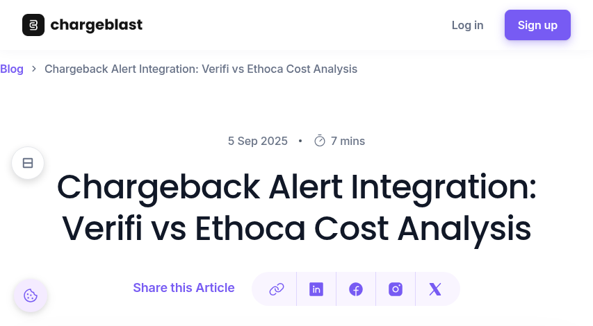 Ethoca Alerts pricing and features breakdown