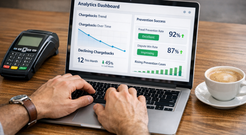 Bar chart showing CDRN chargeback prevention statistics