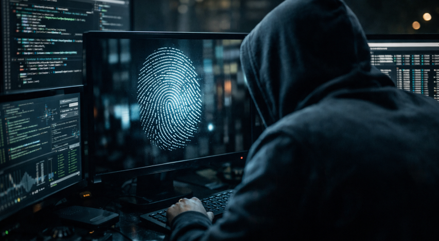 Hacker disguising digital device identity online