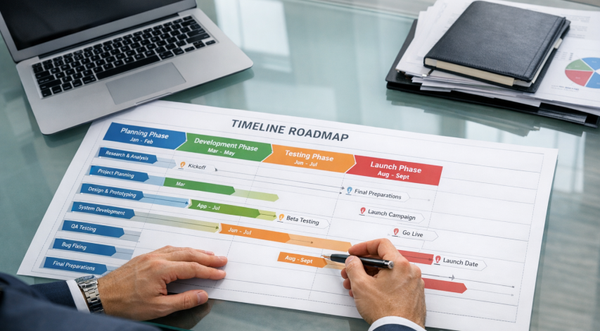Four phases of MDRI rollout timeline diagram