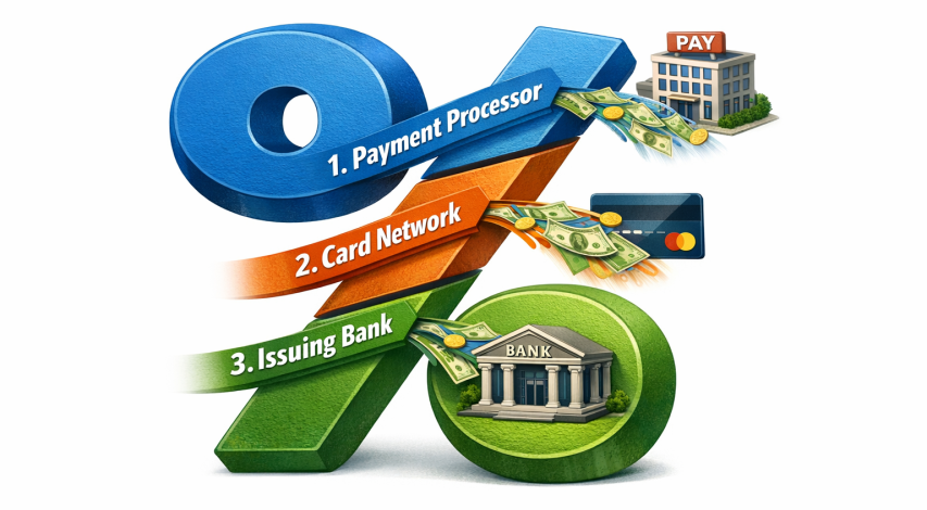 Three fees combining into one discount rate