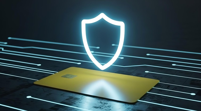 Secure credit card payment data protection concept