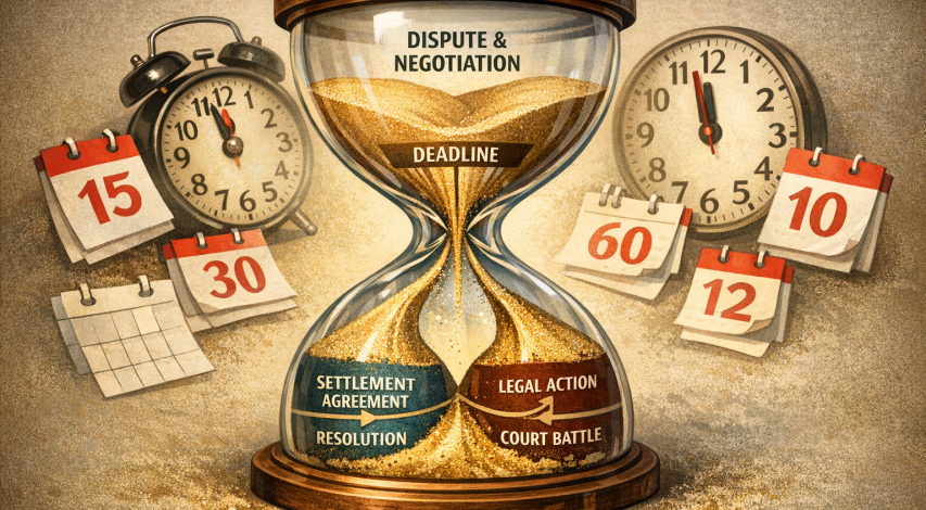 Chargeback dispute timeline with key deadlines