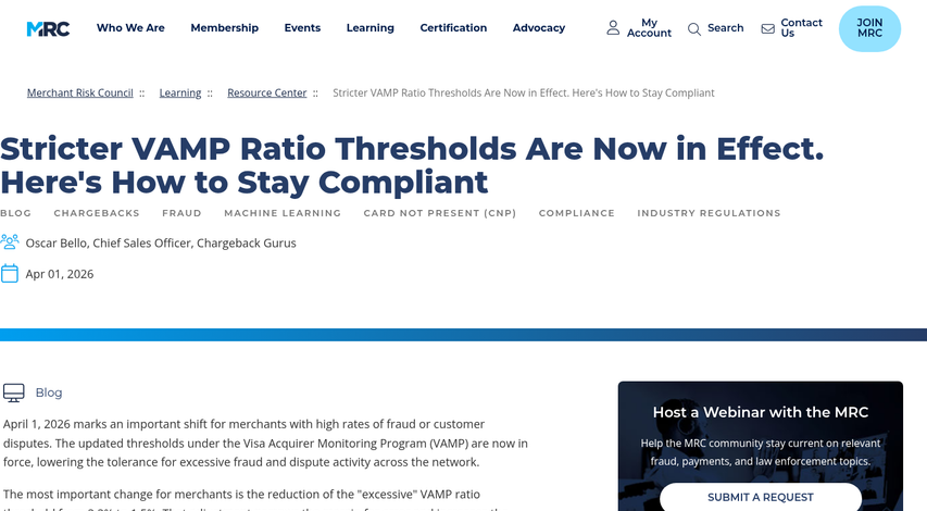 Visa risk threshold monitoring chart comparison
