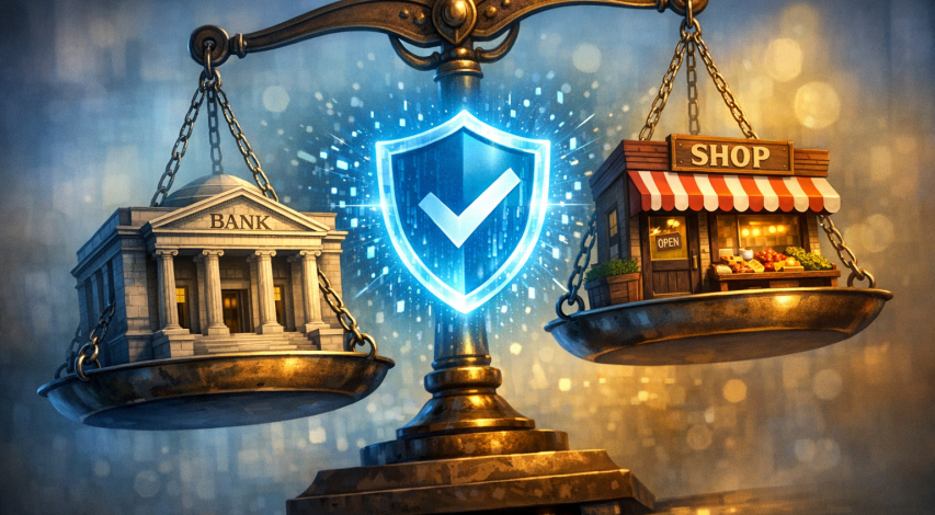 Chargeback liability shifting between merchant and bank