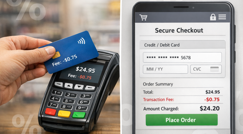 Merchant discount rate payment transaction flow diagram