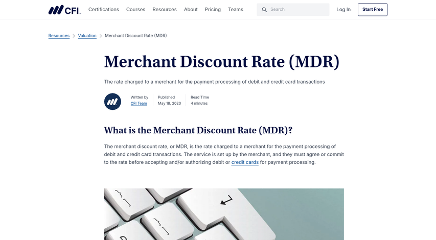 MDR split between payment processing parties