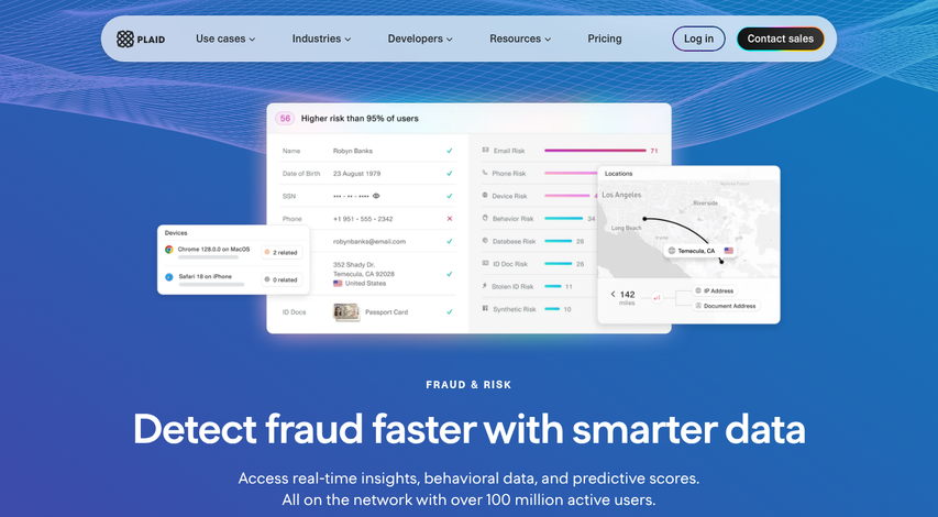 Fraud monitoring alert dashboard on screen