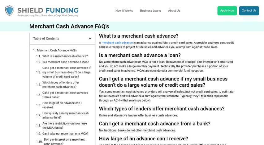 Split funding vs ACH debit comparison chart