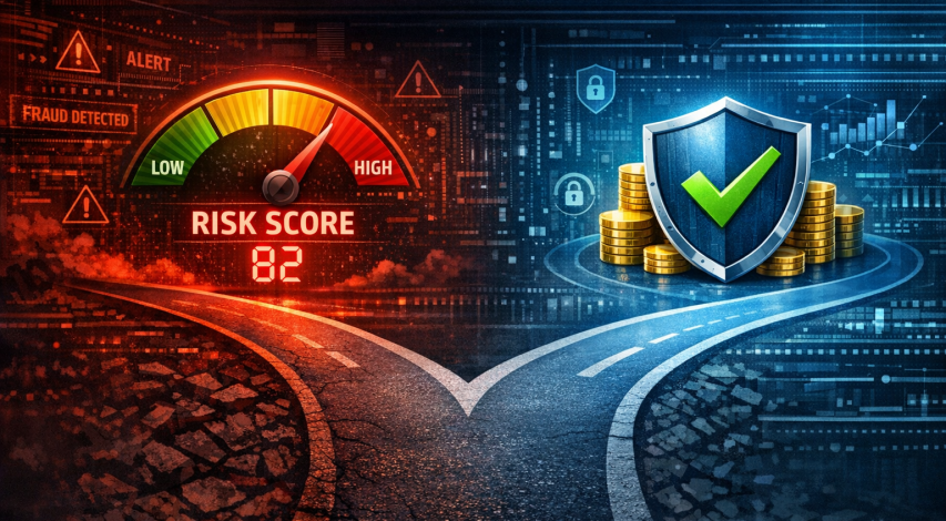 Fraud detection system blocking suspicious transaction